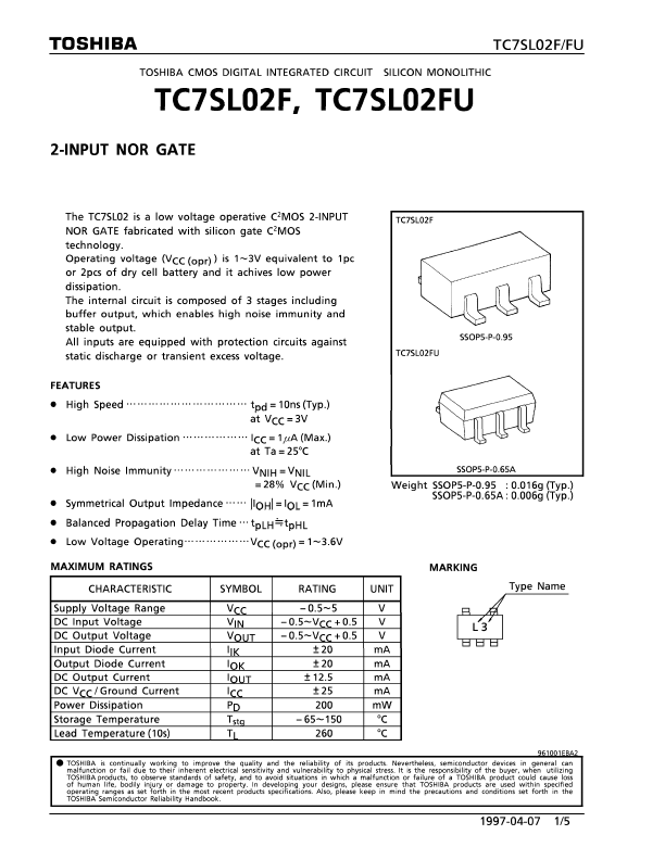 TC7SL02F