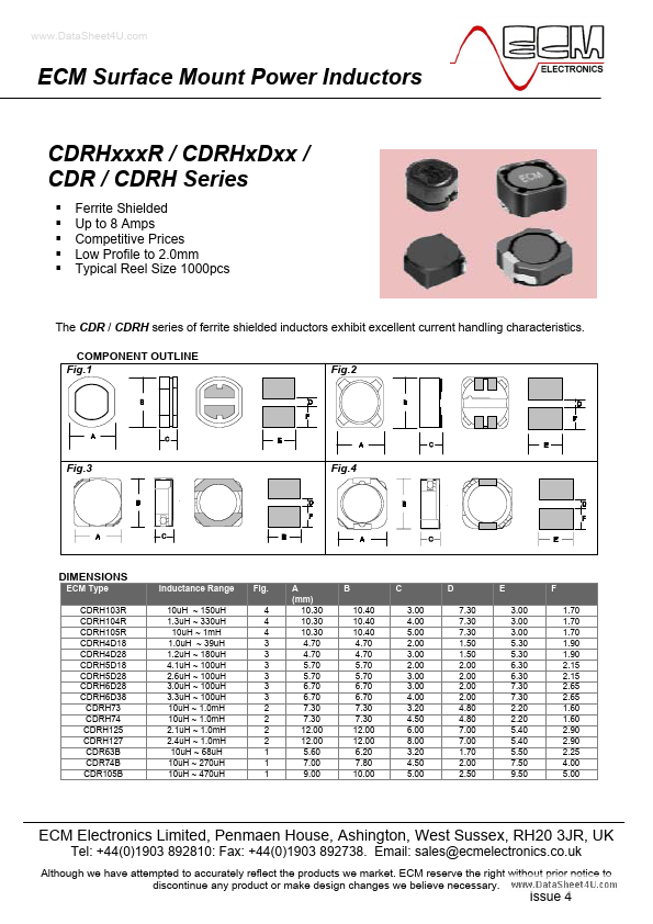 CDRH5D28 ECM Electronics