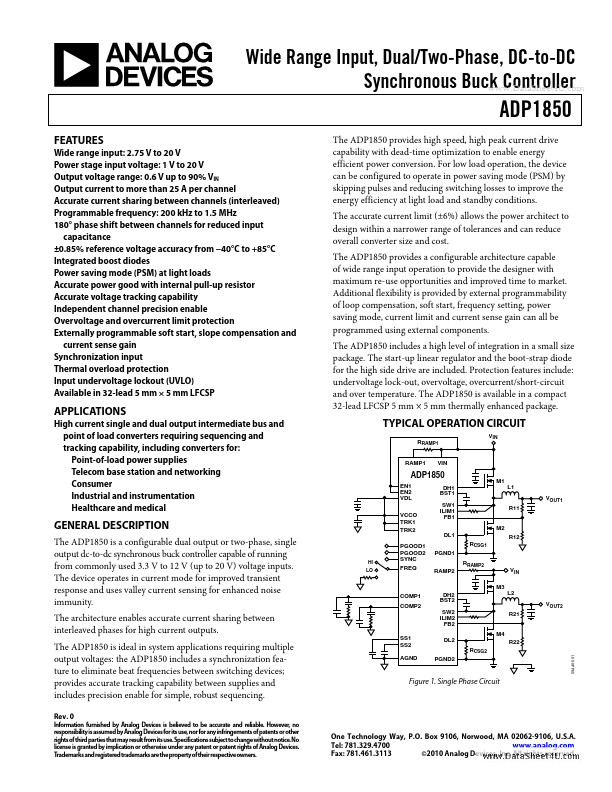 ADP1850 Analog Integrations Corporation