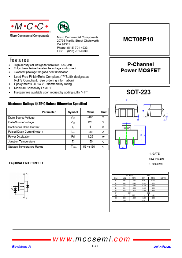 MCT06P10 MCC