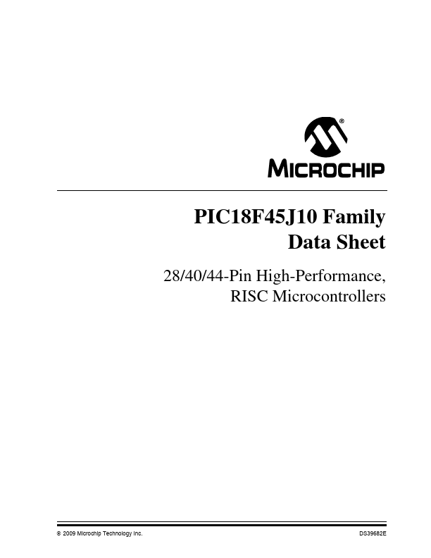 PIC18LF44J10 Microchip Technology