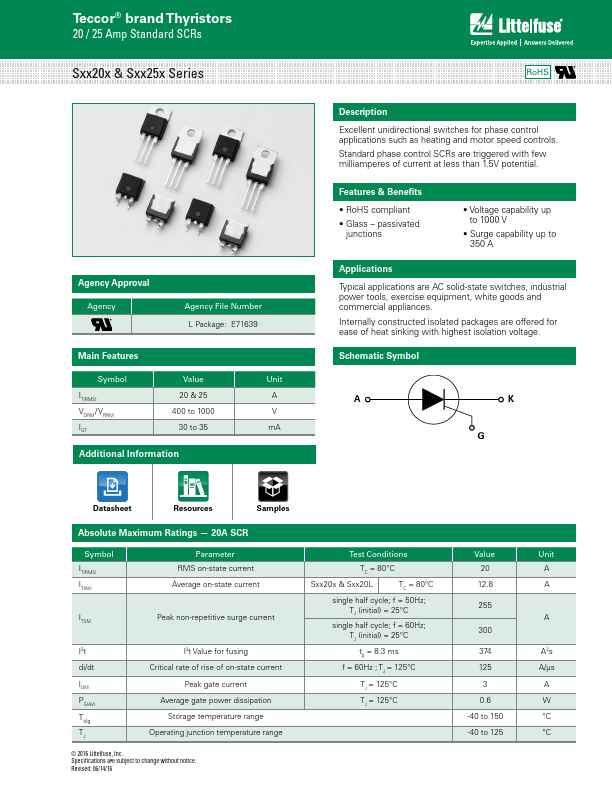 S8025R Littelfuse