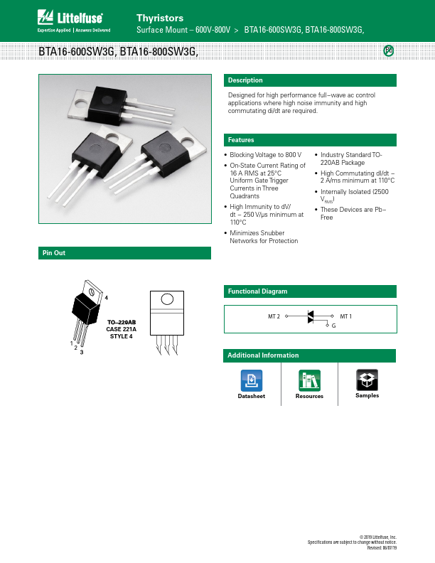 <?=BTA16-600SW3G?> डेटा पत्रक पीडीएफ