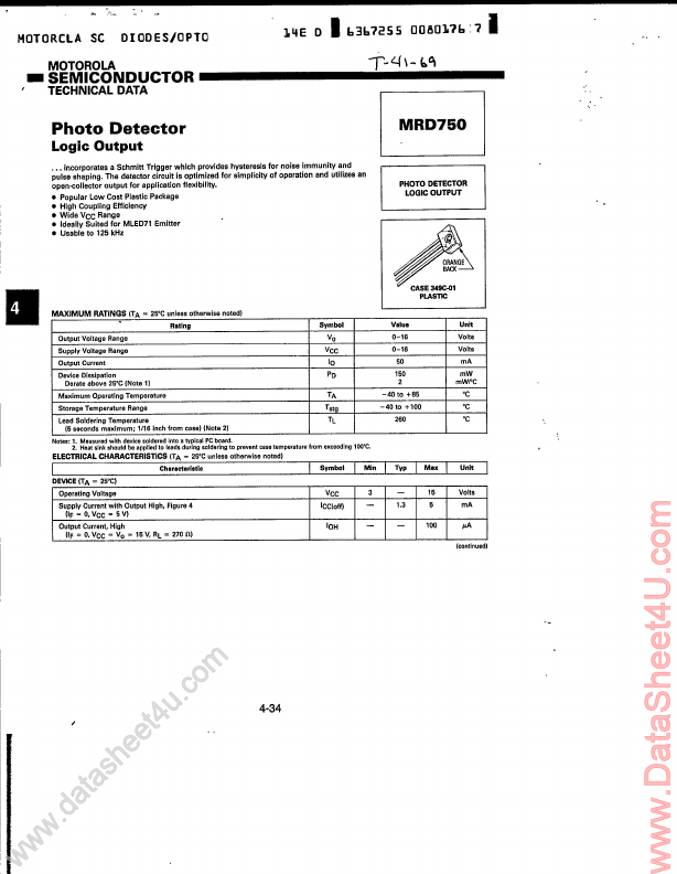 <?=MRD750?> डेटा पत्रक पीडीएफ