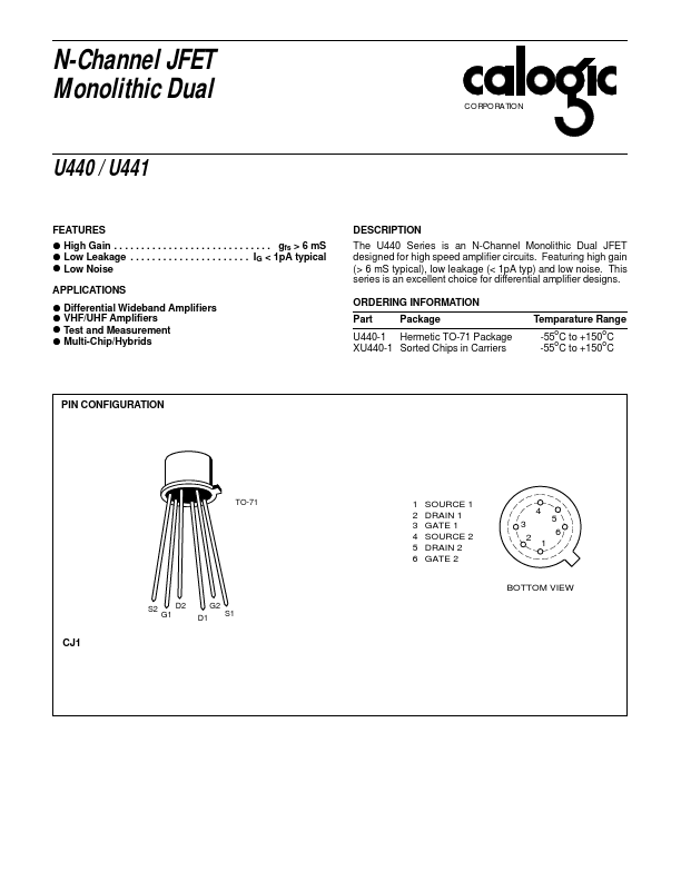 XU440 Calogic  LLC