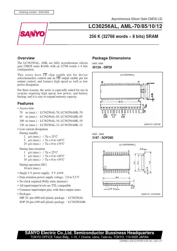 LC36256AML-85