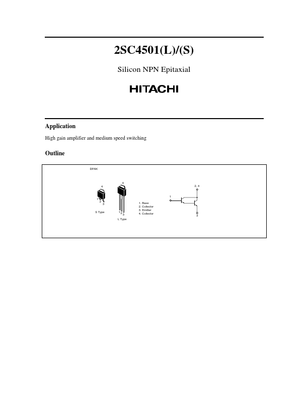 2SC4501 Hitachi Semiconductor