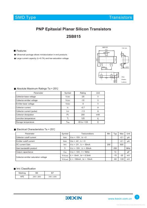 2SB815 Kexin