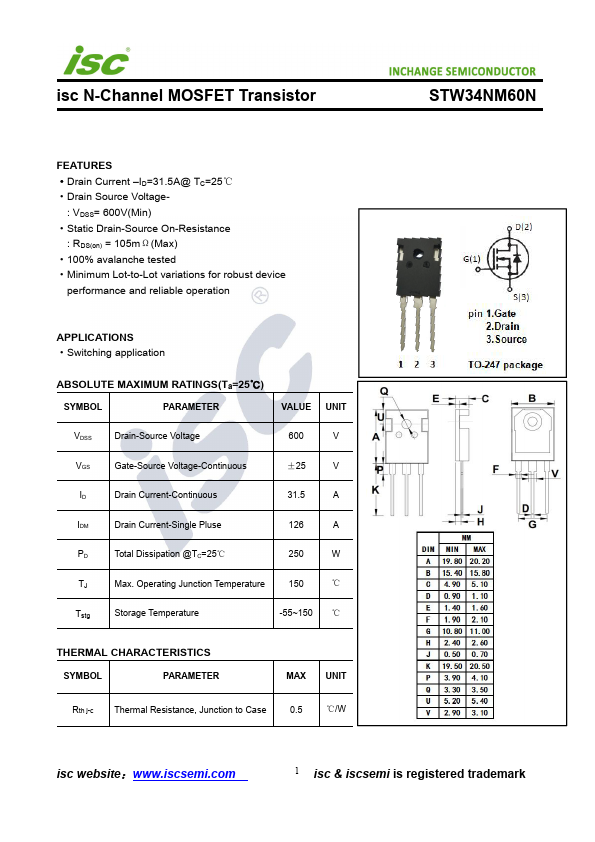 STW34NM60N