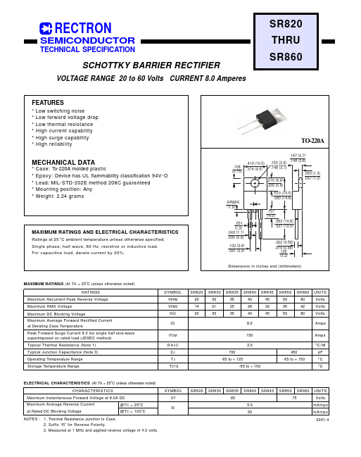 SR845 Rectron Semiconductor