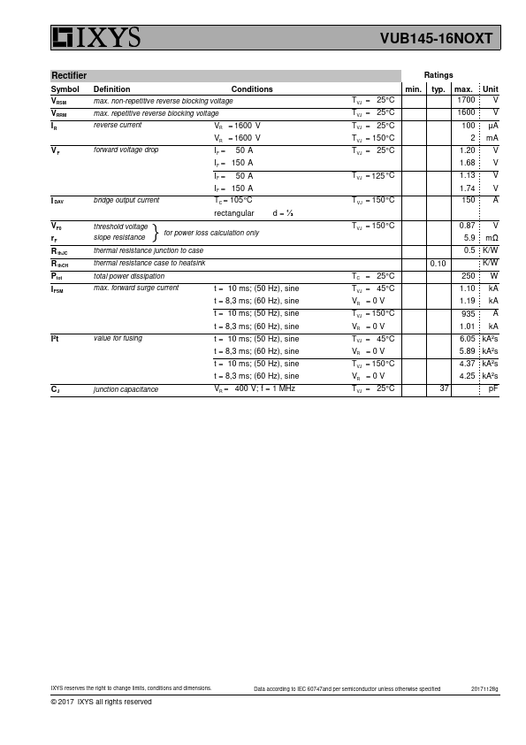 VUB145-16NOXT