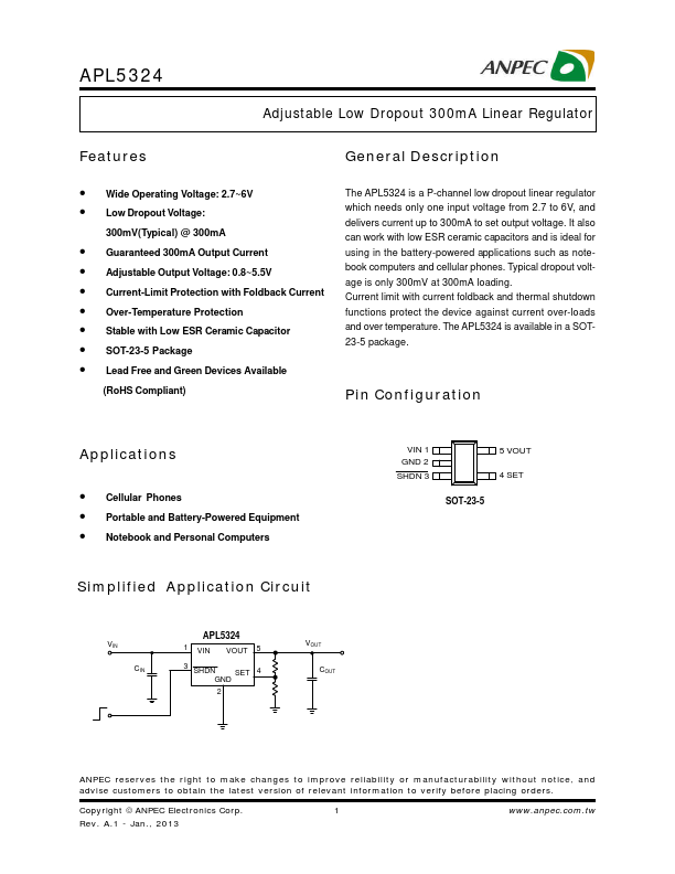 APL5324 ANPEC