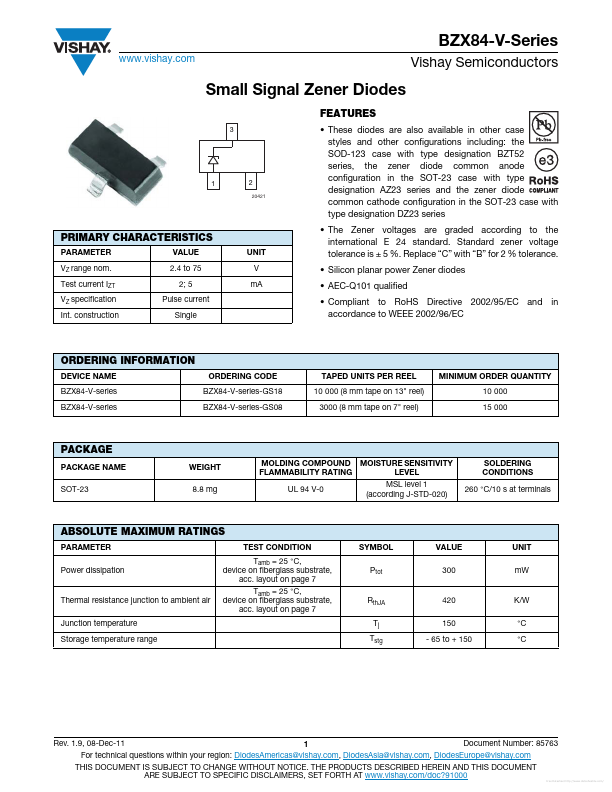 BZX84C5V1-V Vishay