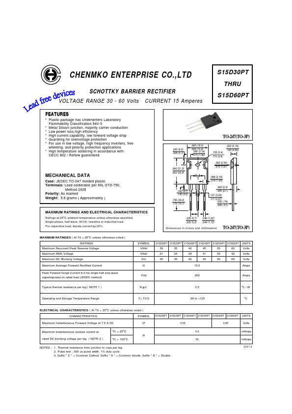 S15D40PT Chenmko Enterprise