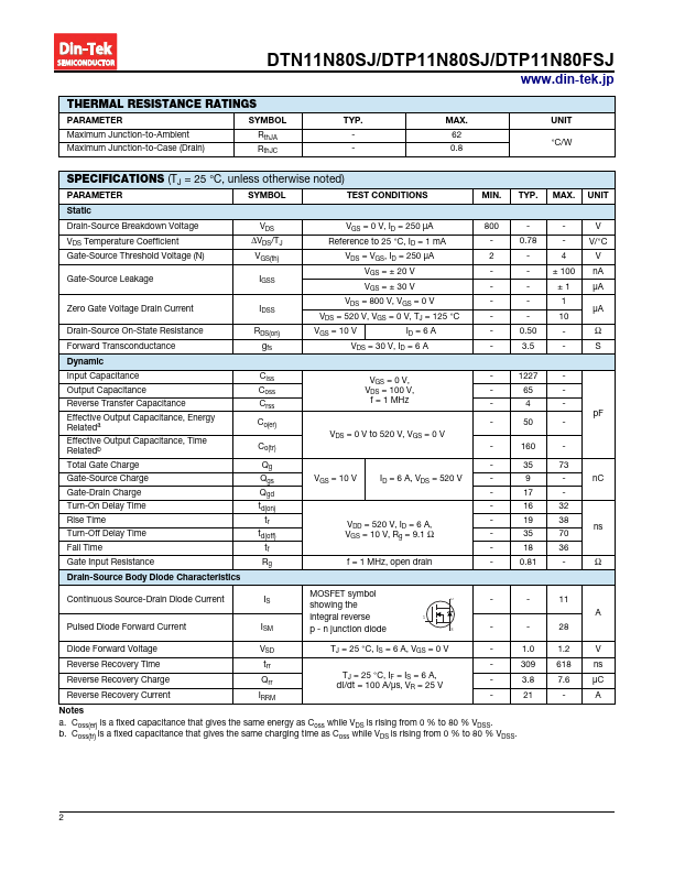 DTP11N80FSJ