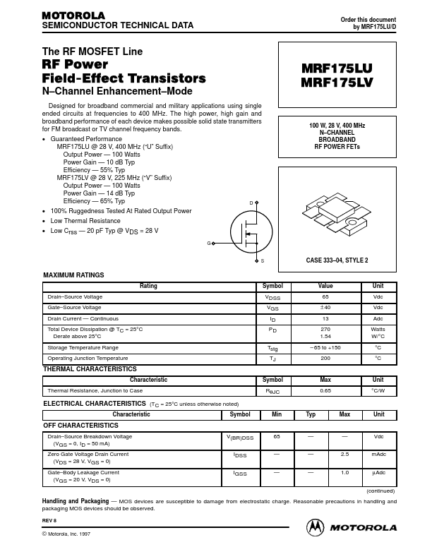 MRF175LU