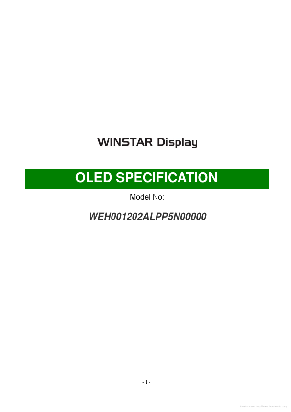 WEH001202ALPP5N Winstar
