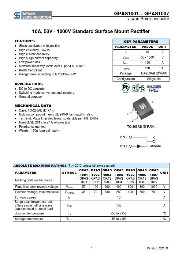 GPAS1006 Taiwan Semiconductor