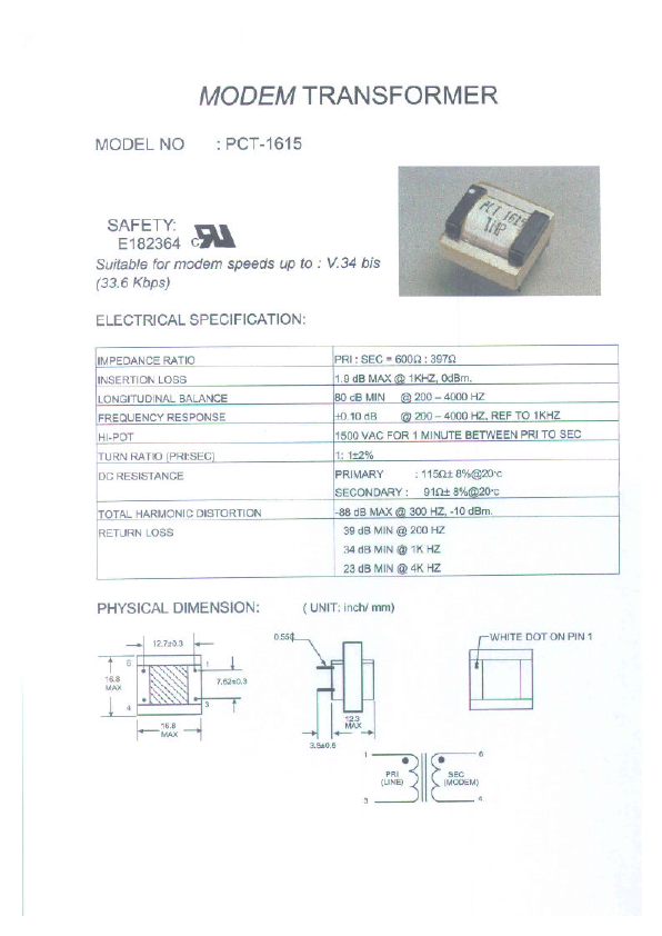 PCT-1615 Micro Electronics