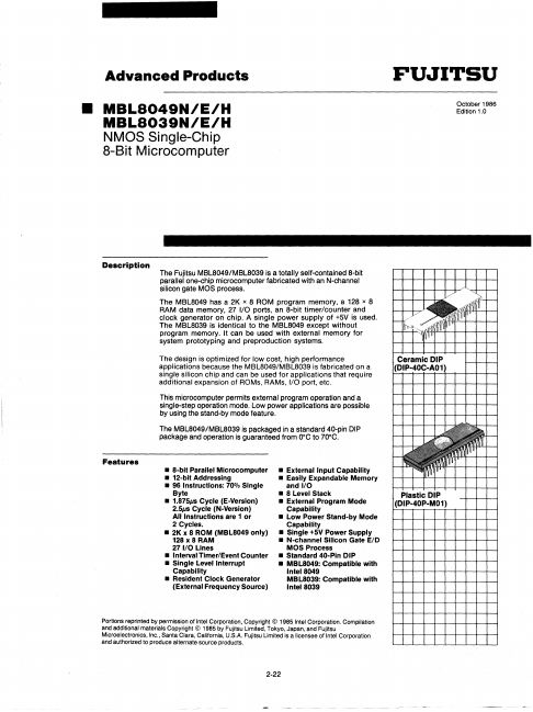 MBL8049H Fujitsu