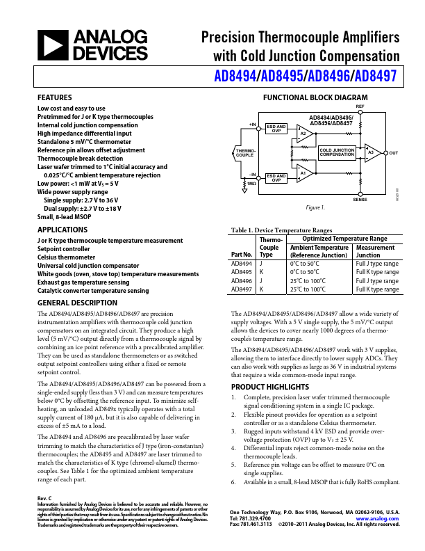 AD8495 Analog Devices