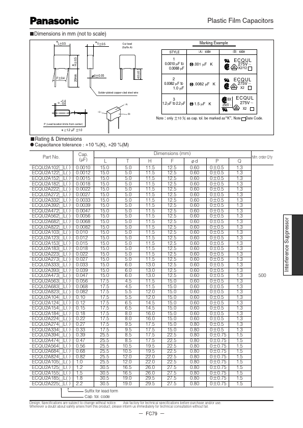 ECQU2A124ML