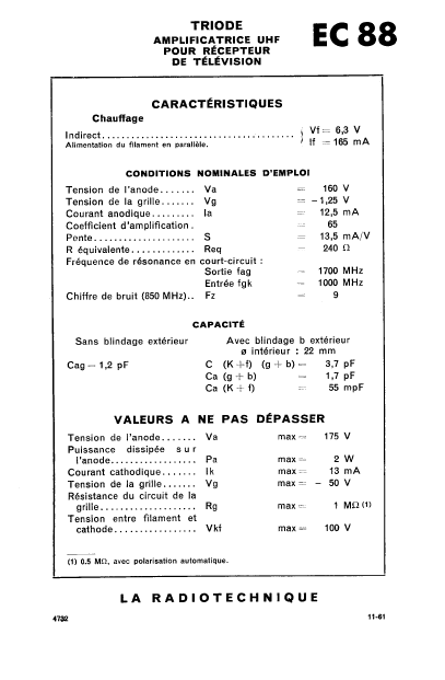 EC88 LA RADIOTECHNIQUE