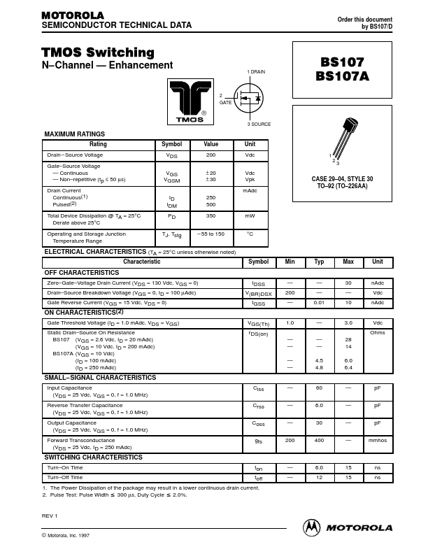 <?=BS107?> डेटा पत्रक पीडीएफ