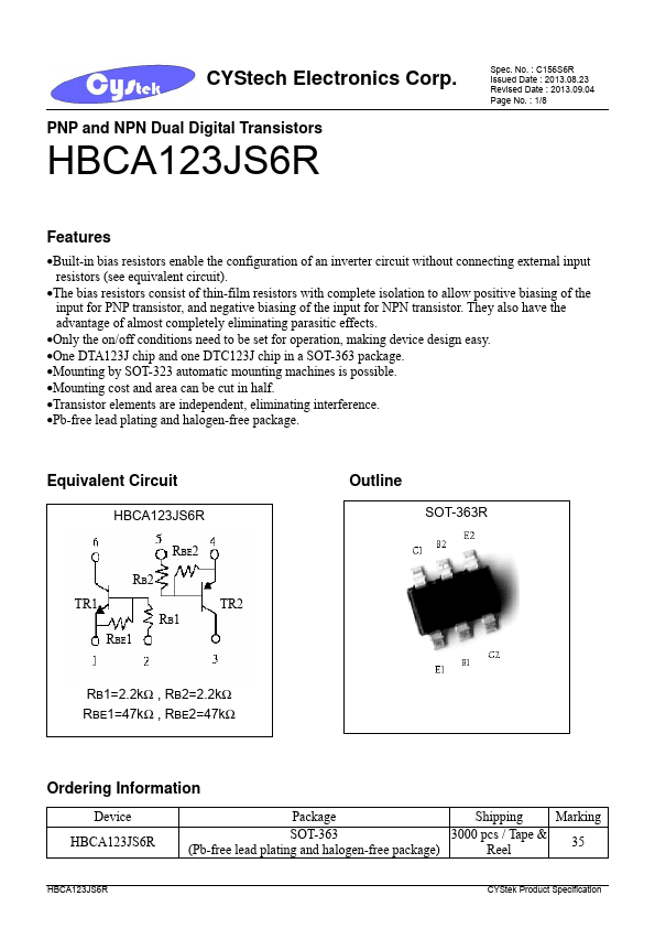 <?=HBCA123JS6R?> डेटा पत्रक पीडीएफ