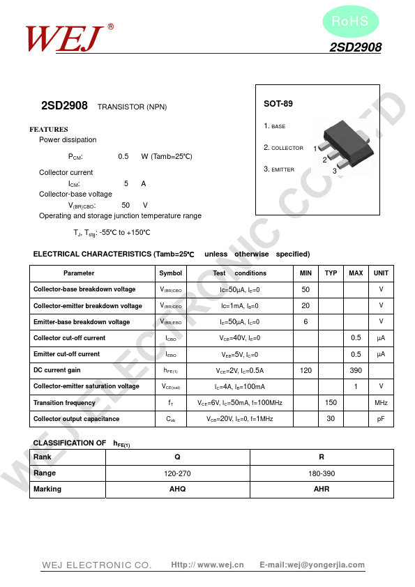 2SD2908 WEJ