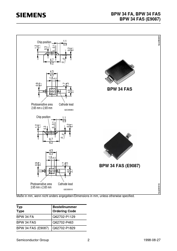 BPW34FA