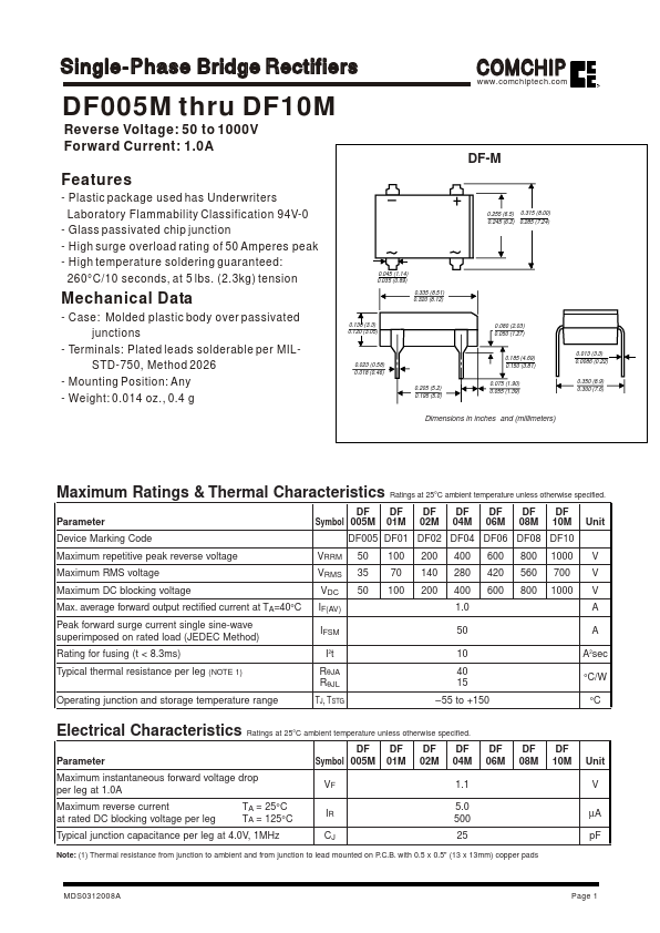 DF04M Comchip Technology