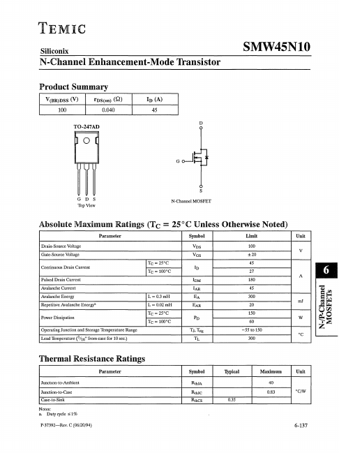 SMW45N10