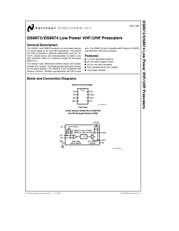DS8674 National Semiconductor