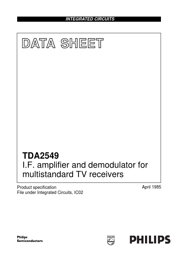 <?=TDA2549?> डेटा पत्रक पीडीएफ