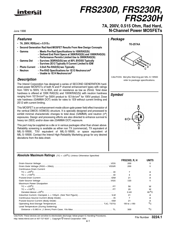 <?=FRS230H?> डेटा पत्रक पीडीएफ