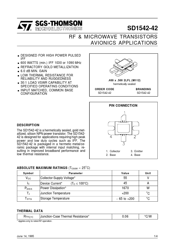 SD1542-42 ST Microelectronics