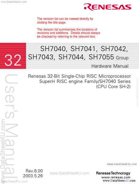 HD64F7045 Renesas Technology