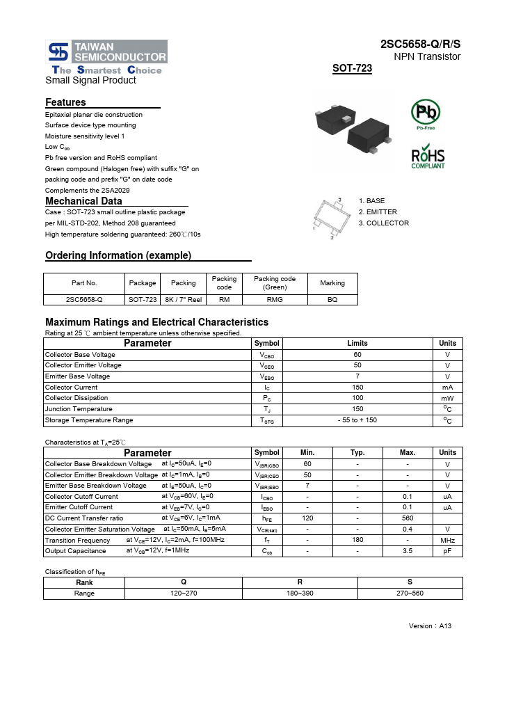 2SC5658-S Taiwan Semiconductor