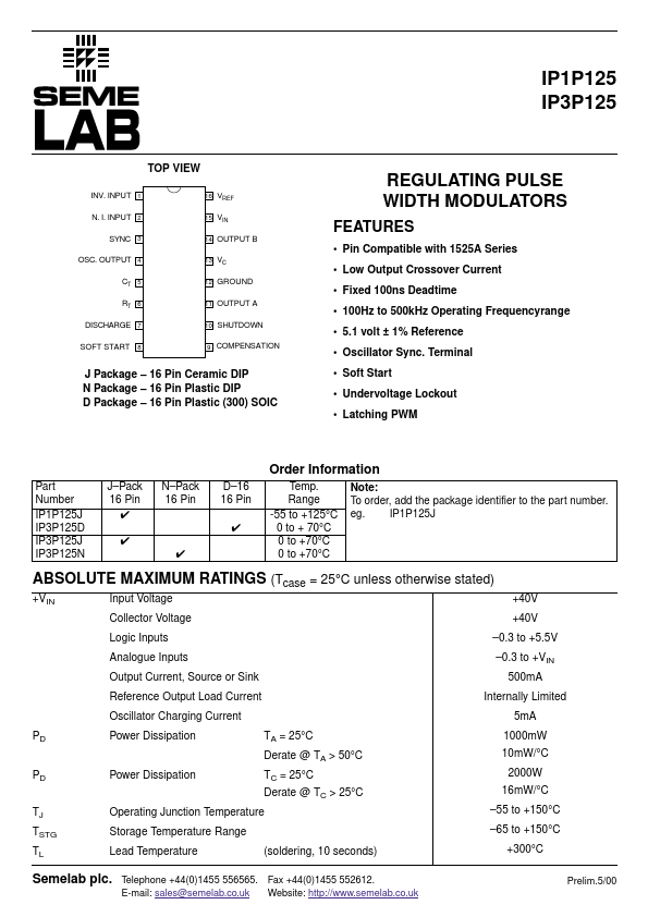 IP3P125 Seme LAB