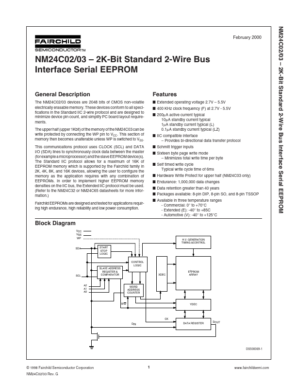 NM24C02 Fairchild