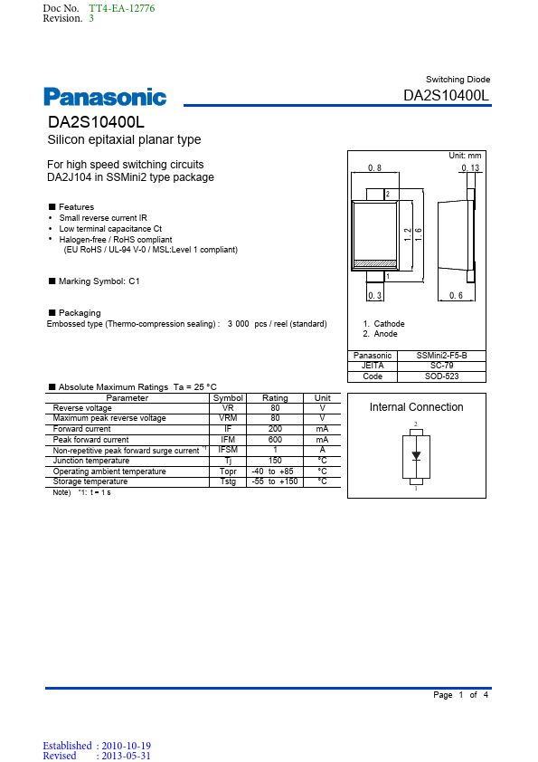 DA2S10400L Panasonic