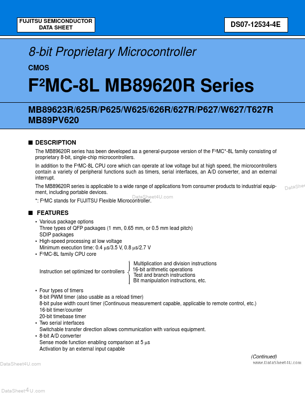 MB89626R Fujitsu Media Devices