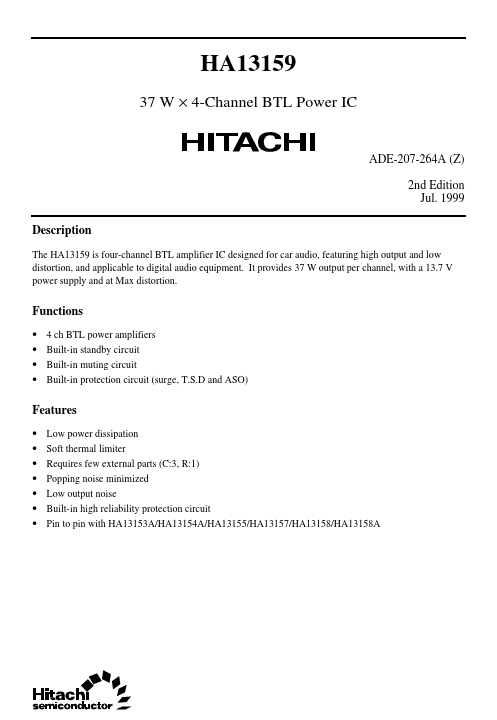 HA13159 Hitachi Semiconductor