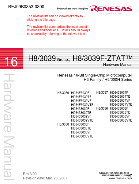 HD6433039VF Renesas Technology