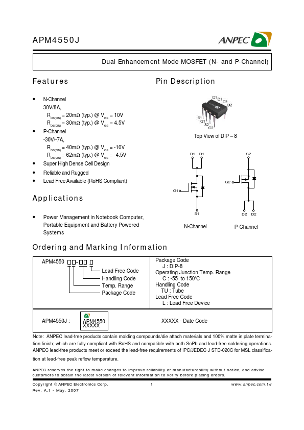 APM4550J