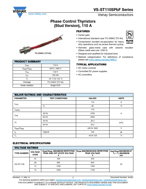 VS-ST110S14P0PBF