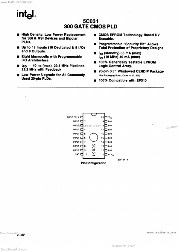 D5C031 Intel Corporation