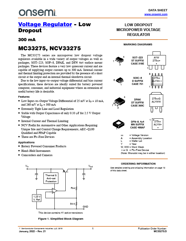NCV33275 ON Semiconductor