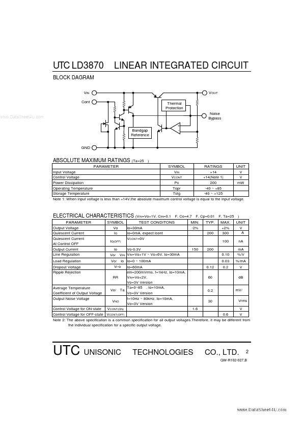 UTCLD3870